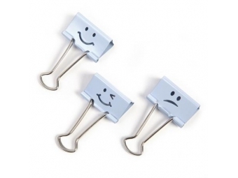 Rapesco Klipy na dokumenty Emoji 19mm modré (bal=20ks)